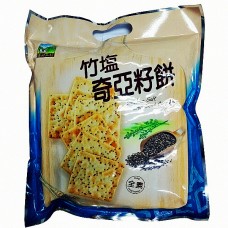 Bamboo Salt Chia Seed Cracker 竹盐奇亚籽饼 10packs x 30gm